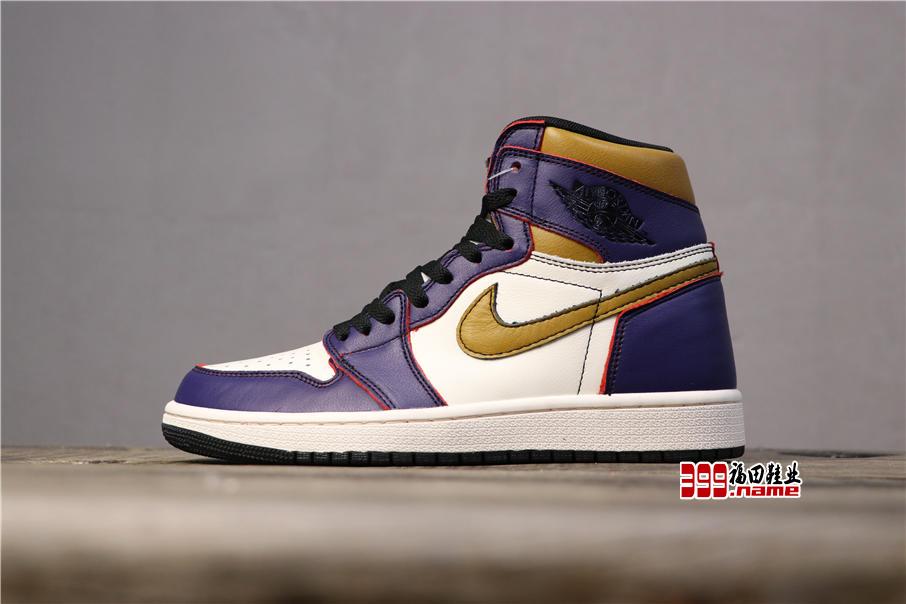 乔丹1代Nike SB x AirJordan1 High OG “Court Purple”刮刮乐黄紫 