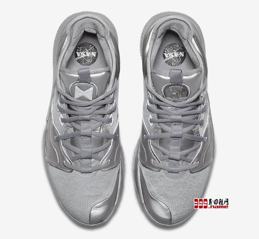 Nike PG 3 NASA Silver Reflective CI2667-001莆田鞋网 399.name