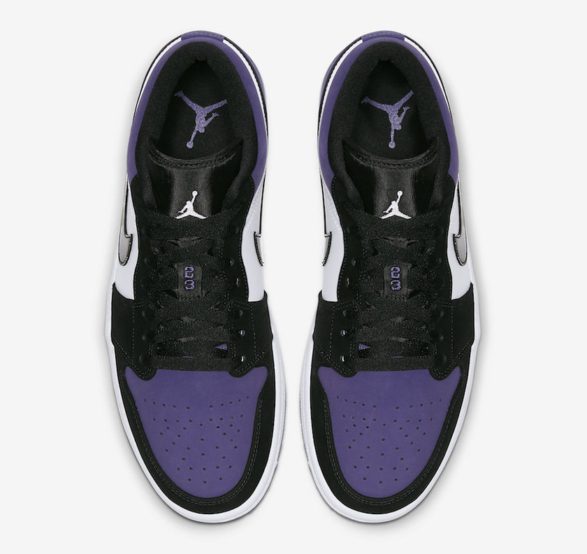 Air Jordan 1 Low Court Purple 553558-125 2019 Release Date
