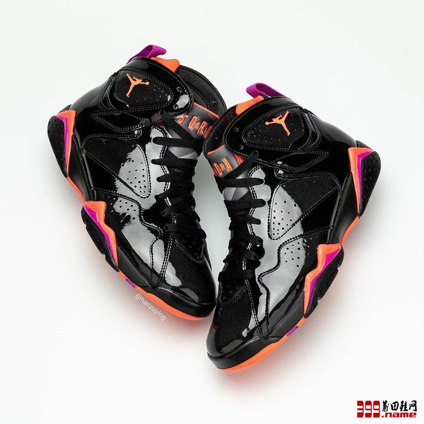 Air Jordan 7超硬核黑色漆皮鞋面货号：313358-006 | 莆田鞋网 399.name