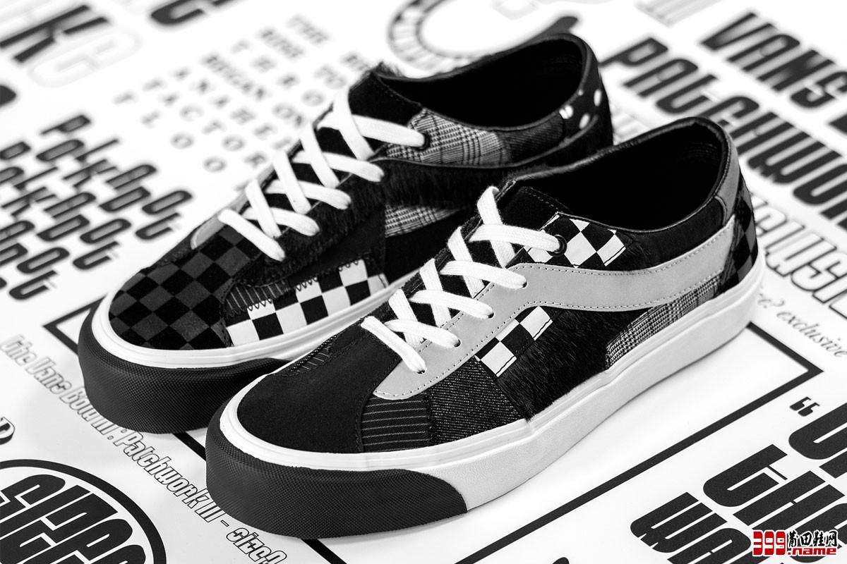 英国球鞋店铺 size？ 将和 Vans 推出全新的 Bold Ni ‘Patchwork’，鞋款使用黑白两种颜色| 莆田鞋网 399.name