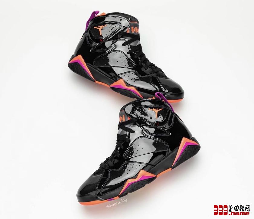 Air Jordan 7 WMNS“Black Patent Leather” 漆皮质感  货号：313358-006  | 莆田鞋网 399.name