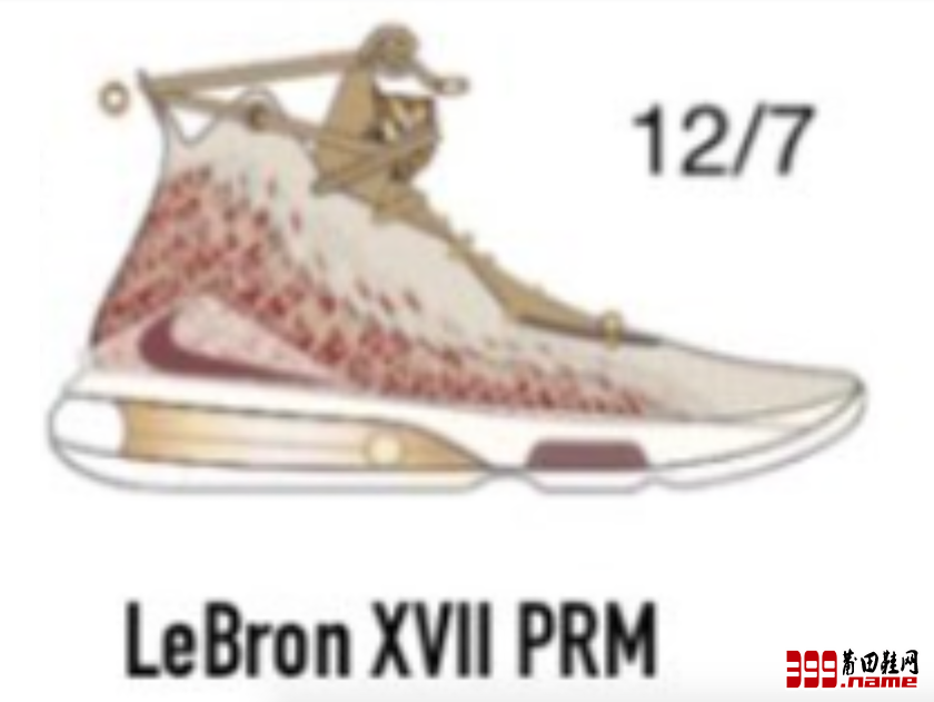 特别的踝带设计，HFR x Nike LeBron 17年底发售货号：BQ6583-100 | 莆田鞋网 399.name