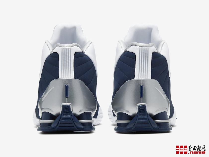 Nike Shox BB4“Olympic” 白色/金属银色 - 午夜海军 货号：AT7843-100  | 莆田鞋网 399.name