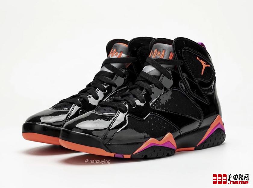 Air Jordan 7 WMNS“Black Patent Leather” 漆皮质感  货号：313358-006  | 莆田鞋网 399.name