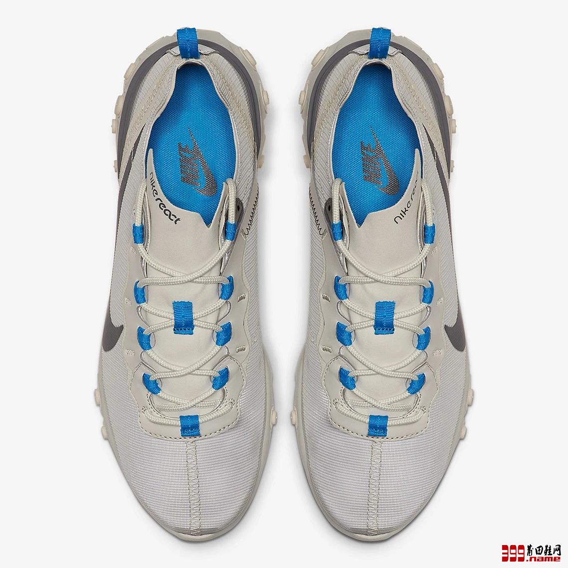 Nike React Element 55 “Light Bone” 灰色和灰白色的混合 | 莆田鞋网 399.name